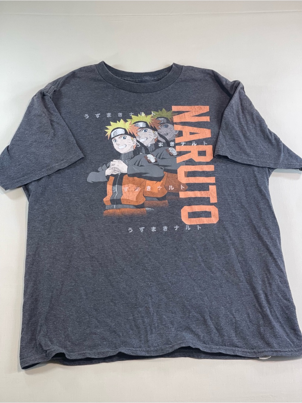 Naruto Graphic Short Sleeve Tee - Charcoal Gray